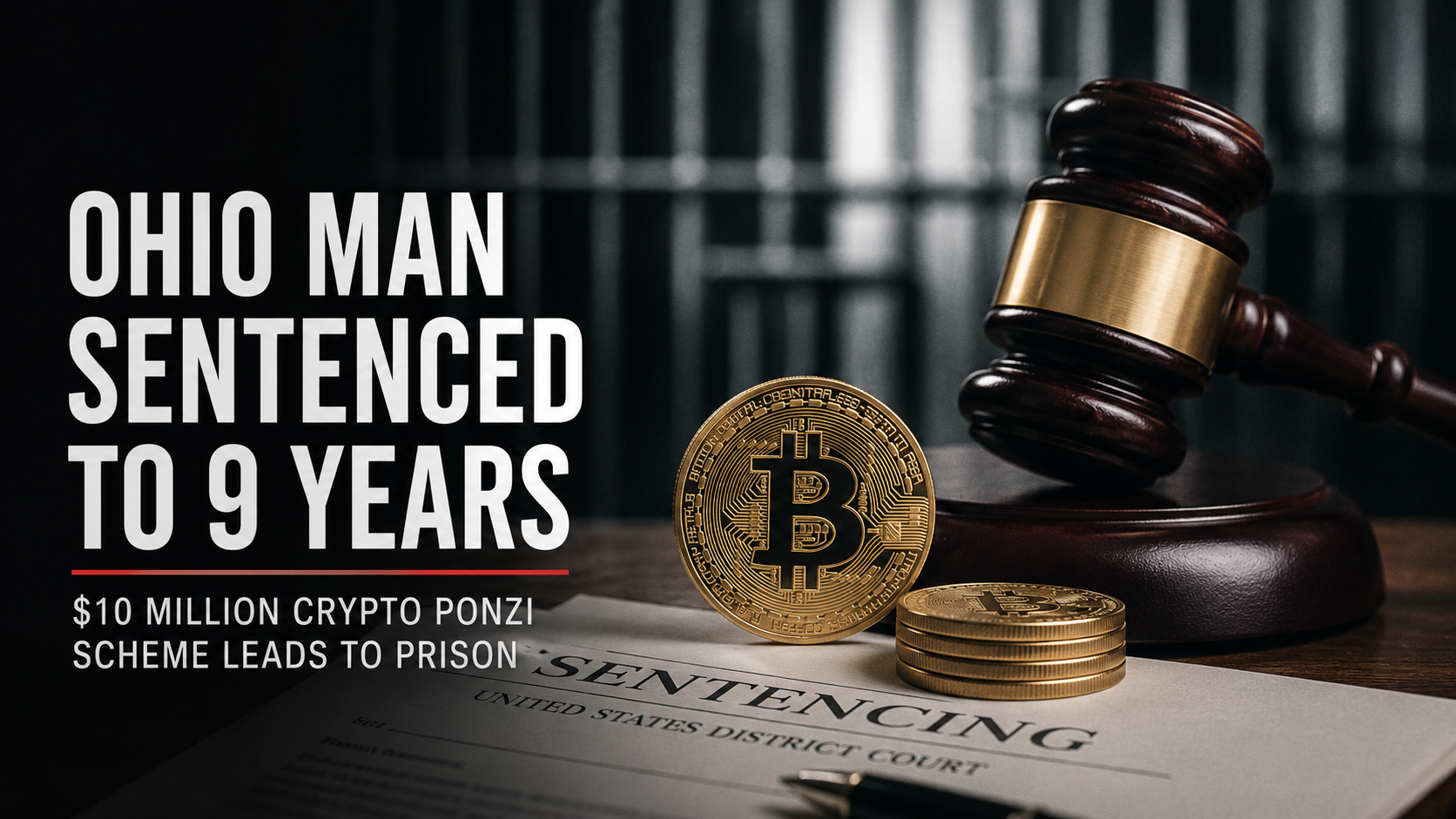 Ohio Man Gets 9 Years for $10M Bitcoin Trading Ponzi Scheme